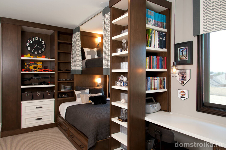 Уютная комната подростков в современном стиле