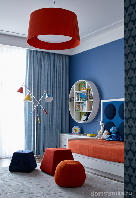 Гармоничное сочетание цветов в дизайне современной детской комнаты