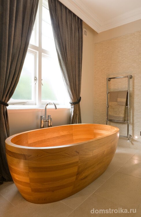 Дизайнерская модель ванной поможет легко обыграть любое выбранное вами направление интерьера