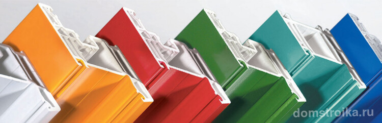 Профили для металлопластиковых окон имеют большой ассортимент цветовых решений