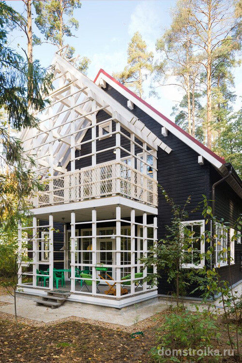 Скандинавский стиль в оформлении дома из бруса