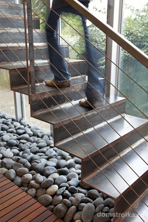 Stairs-and-rocks-underneath