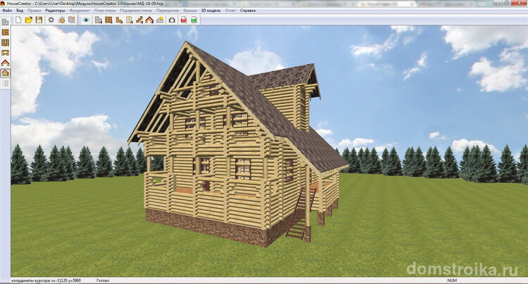 House Creator - быстрое и наглядное проектирование конструкции любых деревянных строений