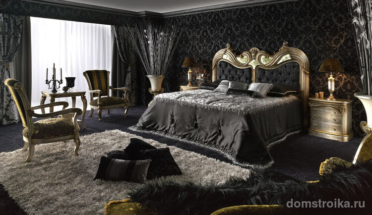 Спальня стиля luxury