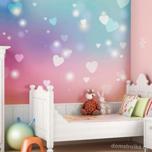 Нежный романтический образ комнаты маленькой принцессы