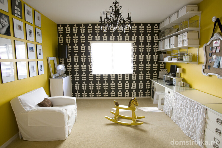 Использование черного цвета в дизайне детской комнаты