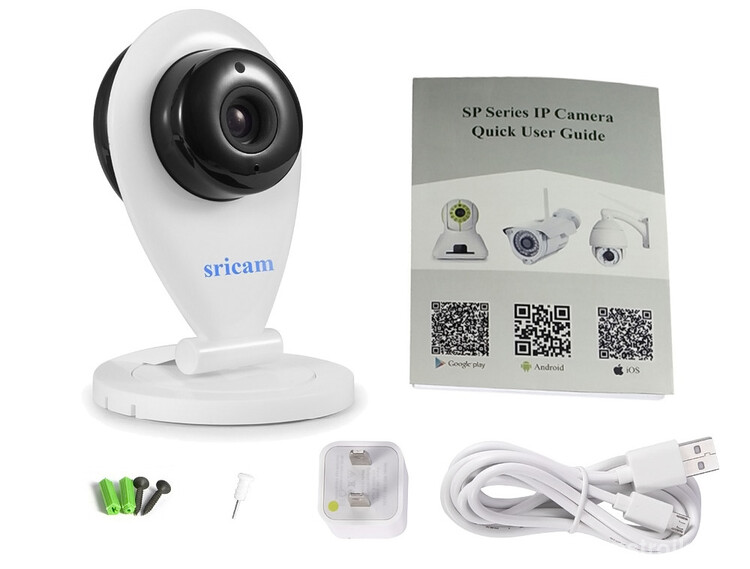 Комплектация камеры видеонаблюдения SP009 от Sricam