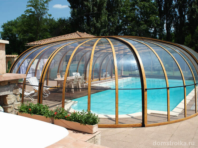 Навесы для бассейна из поликарбоната: 90+ решений для полноценного отдыха и релаксации