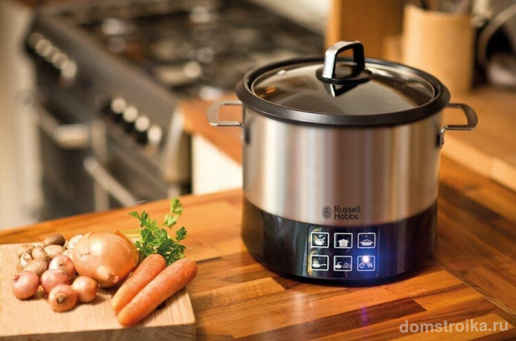 Russell Hobbs Multicooker All-In-One CookPot 23130/56 в классическом дизайне прекрасно впишется в интерьер вашей кухни