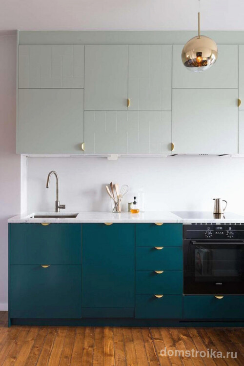 Синие кухни (100 идей): создаем современный и аристократичный интерьер в холодной цветовой гамме