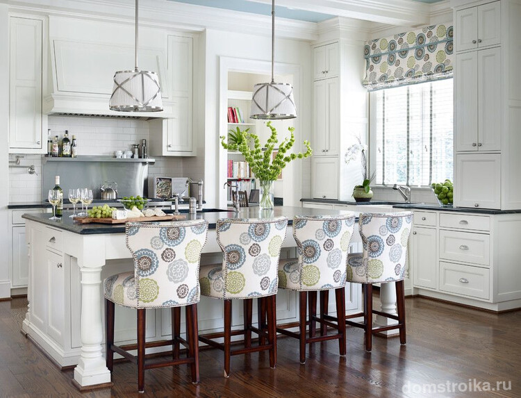 Римские шторы – новшество современного кухонного интерьера