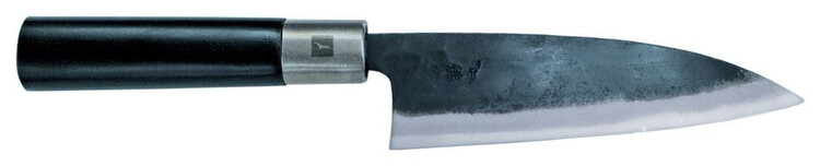 Ручная работа мастера, самостоятельно заточившего и отполировавшего клинок японского ножа