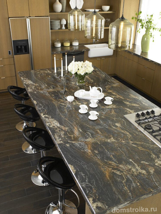 Акриловый искусственный камень в качестве поверхности для кухонного стола
