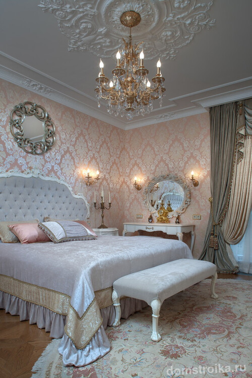Спальни в классическом стиле (75+ фото): роскошь, блеск и комфорт