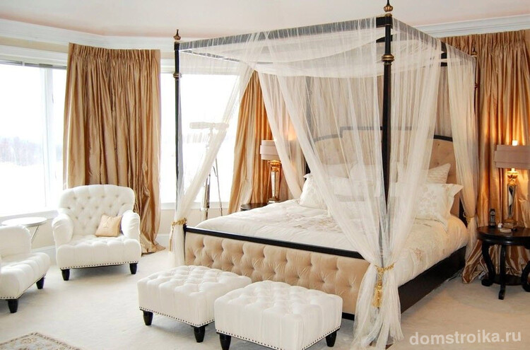 Спальня в классическом стиле сохраняет семейный уют и необходимую ноту таинственности веков, и позволяет почувствовать себя императором