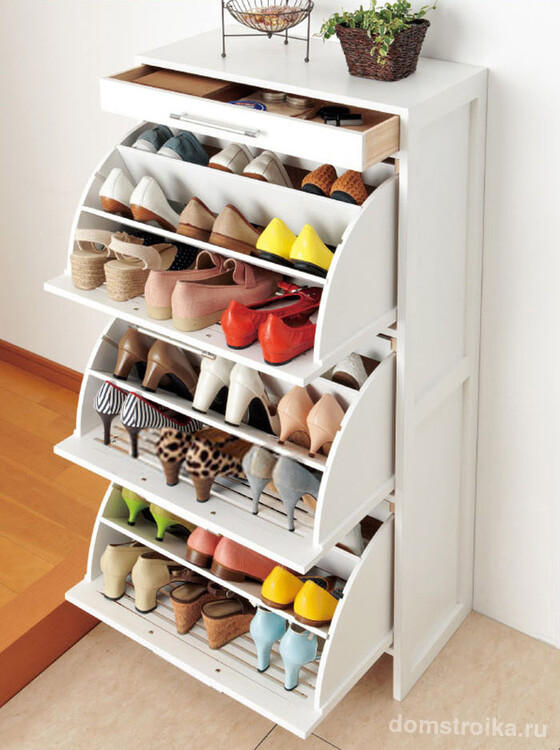 Складной шкаф для обуви поможет сэкономить очень много места