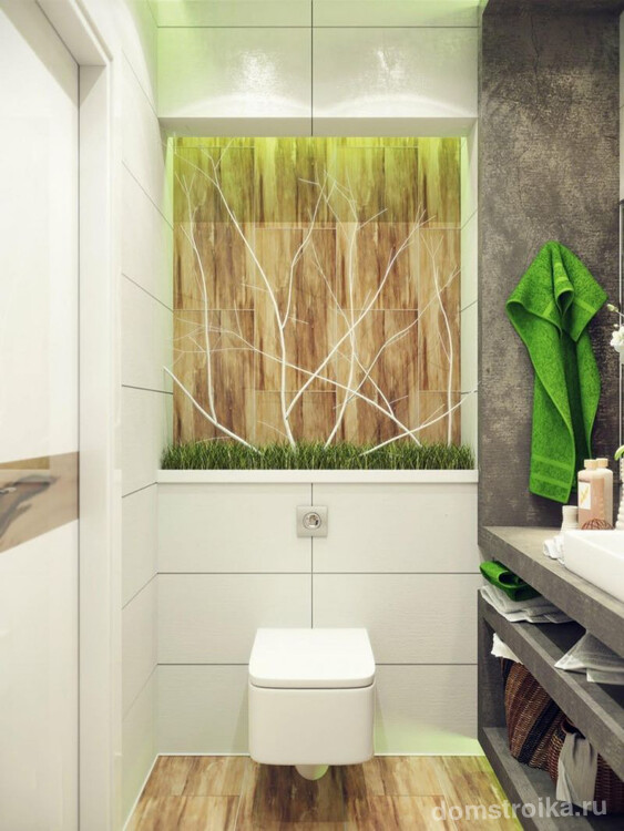 Подвесной безободковый унитаз отличный элемент современного интерьера ванной комнаты
