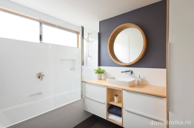 Современное оформление ванной комнаты с помощью дизайнерской сантехники компании Geberit