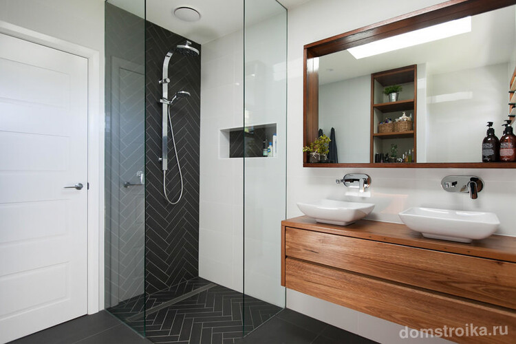 Красивая ванная комната в современном стиле
