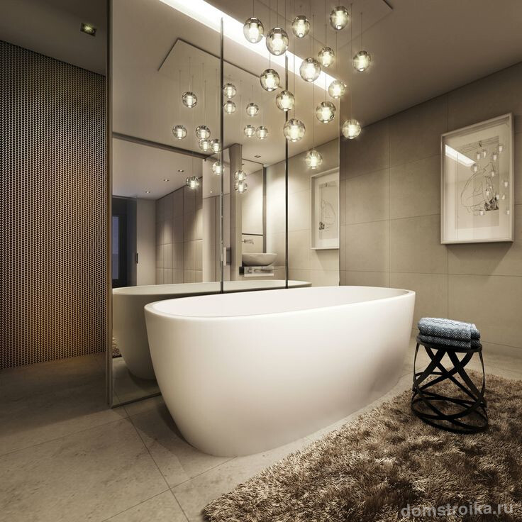 Стильные светильники в ванной преобразят облик интерьера