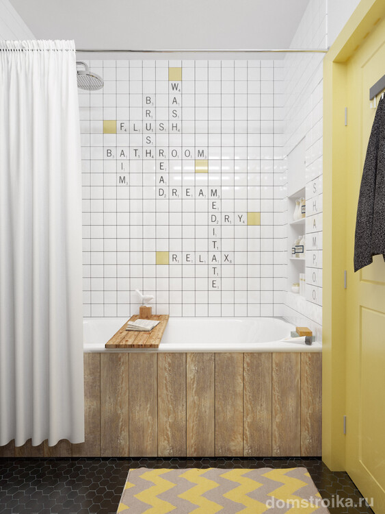 Экраны для ванной из деревянных дощечек придают помещению особый шарм и нотку деревенского стиля