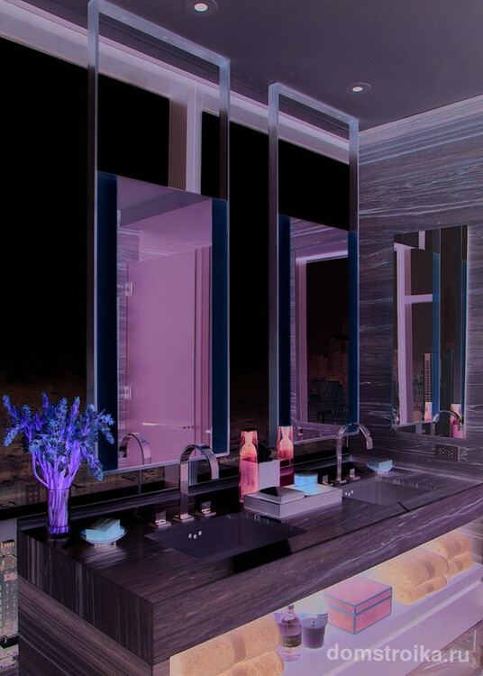 Зеркало - необходимый элемент любой ванной комнаты