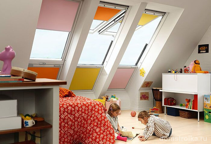 Рулонные шторы - это идеальный вариант для детской комнаты