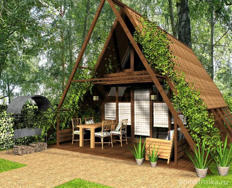 Проект садового домика для летнего отдыха