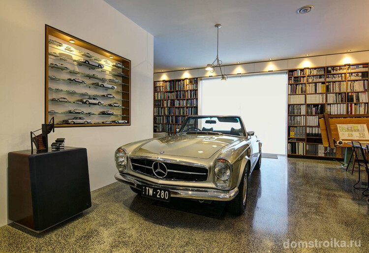 Красивый интерьер гаража в стиле ретро