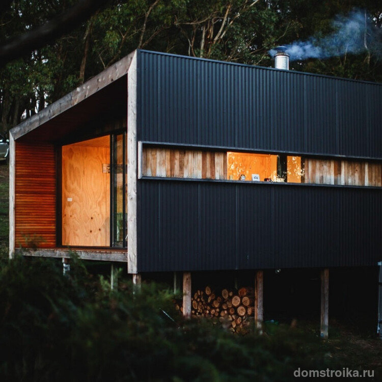 Pump-House-Corrugated-Side-and-Log-Storage