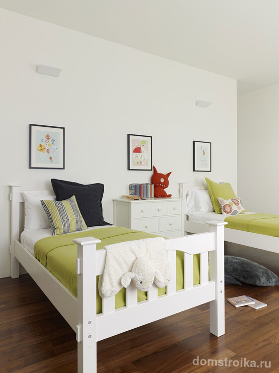 Прекрасный пример детской комнаты в минималистской квартире
