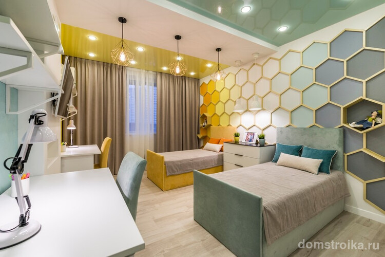 Комфортная детская комната со стильным дизайном