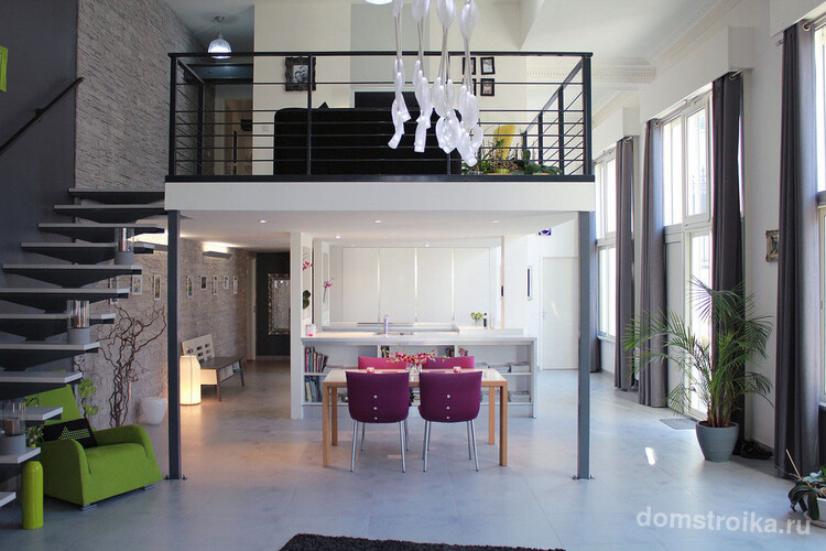 Для двухуровневых квартир предлагаются эксклюзивные дизайны