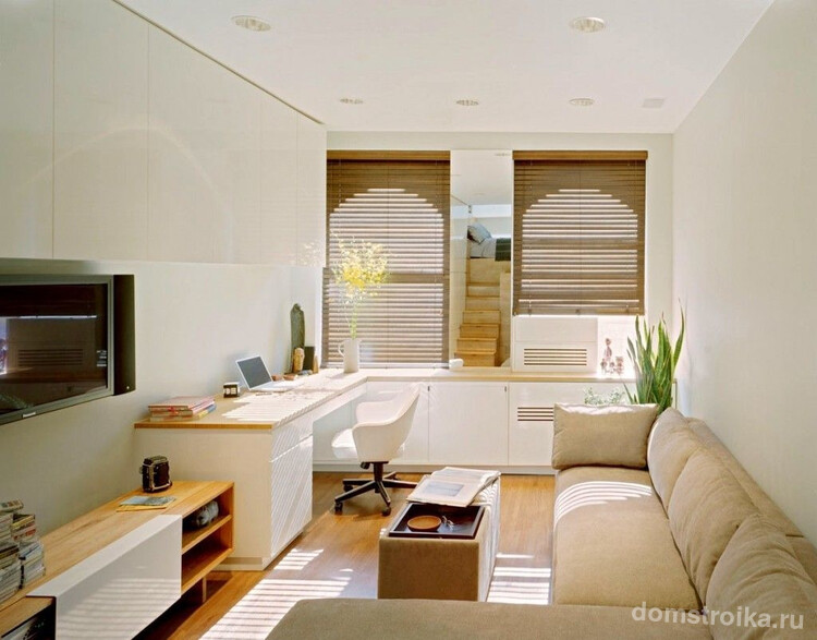 Раскладной угловой диван - это идеальной вариант для малогабаритной однокомнатной квартиры