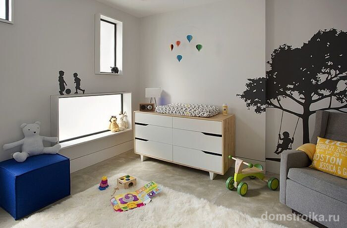 Детская комната в стиле минимализм