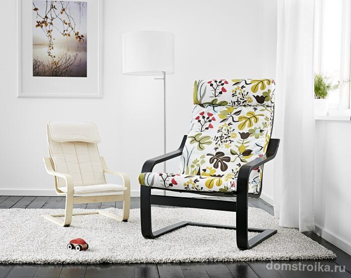 Легкое и компактное кресло просто идеально для отдыха, рукоделия, кормления и укачивания ребенка. Для детей постарше - маленькие миниатюры большого кресла