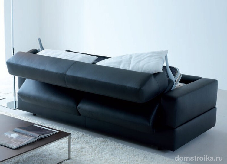 Самое практичное покрытие дивана - кожаное
