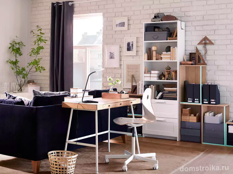Лаконичный интерьер, дополненный мебелью IKEA