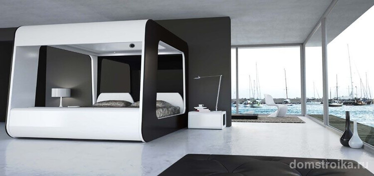 Необычная кровать в стиле хай-тек подчеркнет ваш вкус и оригинальность