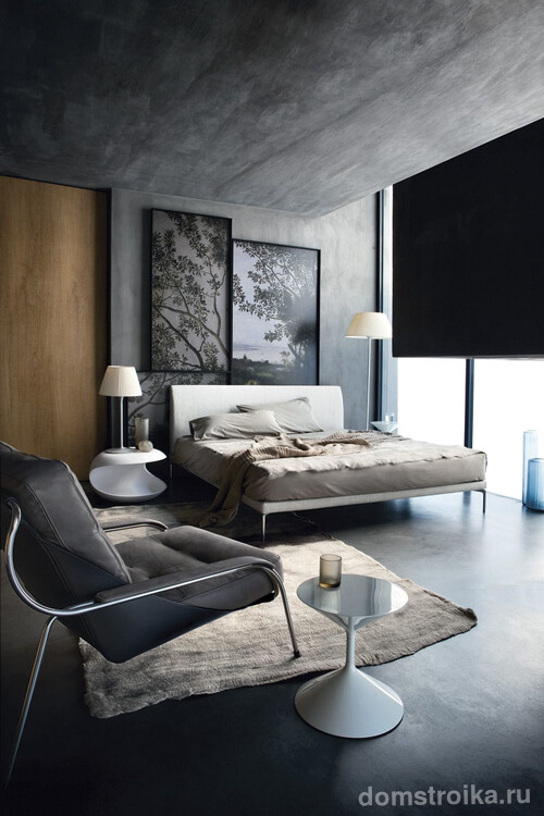Мебель в современной спальне отличается великолепным дизайном