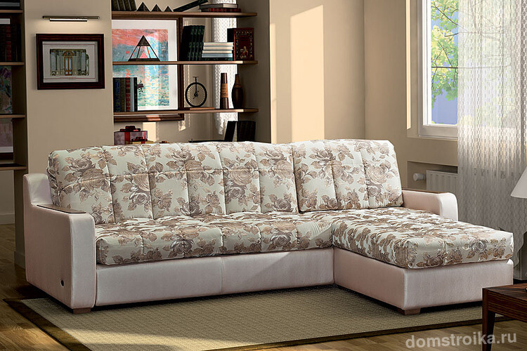 Угловой диван с механизмом аккордеон – оптимальный вариант совмещения удобного места для отдыха и комфортабельной кровати