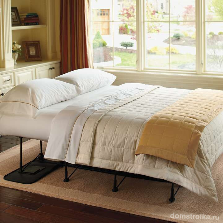 Кровать надувная односпальная – хорошая возможность быстро организовать достаточно комфортное спальное место