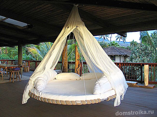 Круглая кровать с балдахином - прекрасное место для отдыха и создания сказочного уюта в помещении