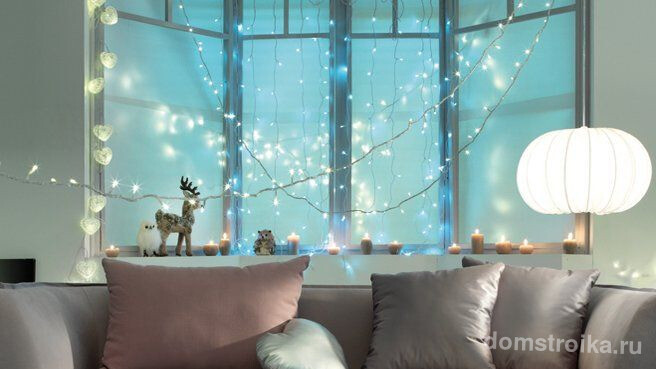 Светодиодная гирлянда украсит ваш дом к празднику