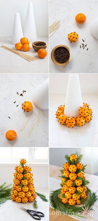 Апельсин с гвоздикой поможет создать неповторимую атмосферу в вашем доме
