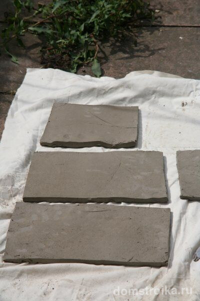 Подготовка листов глины