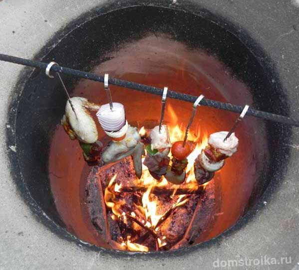 Приготовление пищи в ямном тандыре
