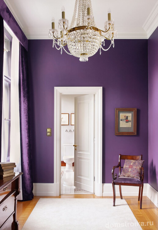 Фото 9 - Необыкновенно красивые фиолетовые стены