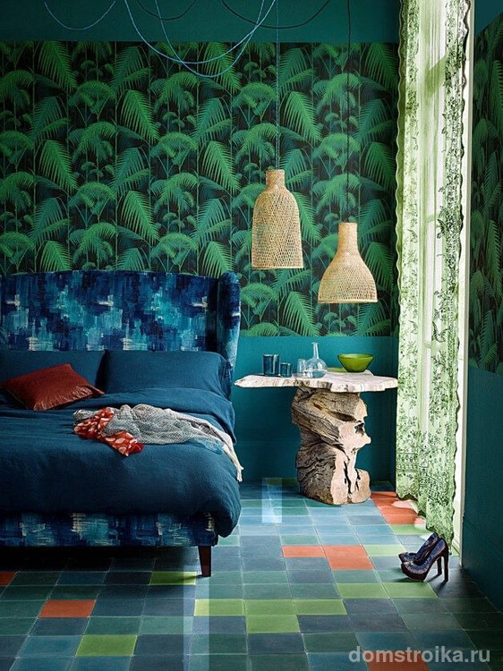 Зелень джунглей и синь океана в одной комнате