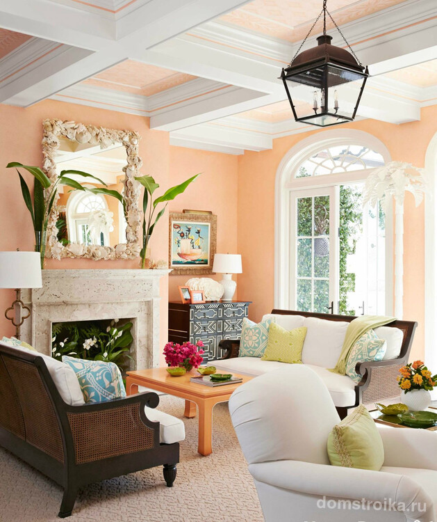 Персиковый цвет - источник покоя, гармонии и хорошего настроения